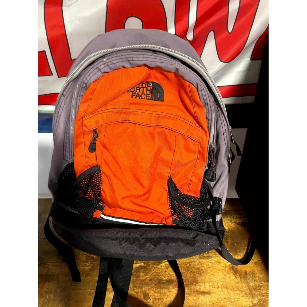 Vintage The North Face Yavapai Backpack Unisex Orange Gray Travel Camping Hiking